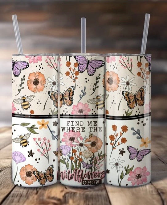 30 oz Wildflowers Tumblr